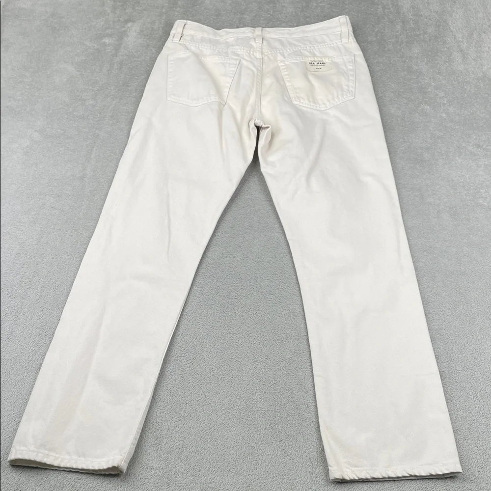 NEW Outerknown 29x30 Men's The Dunes Straight Off-White Denim‎ Pants FLAW